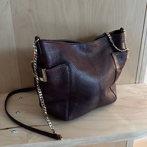 Jimmy Choo Burgundy Leather Purse 100% Authentic